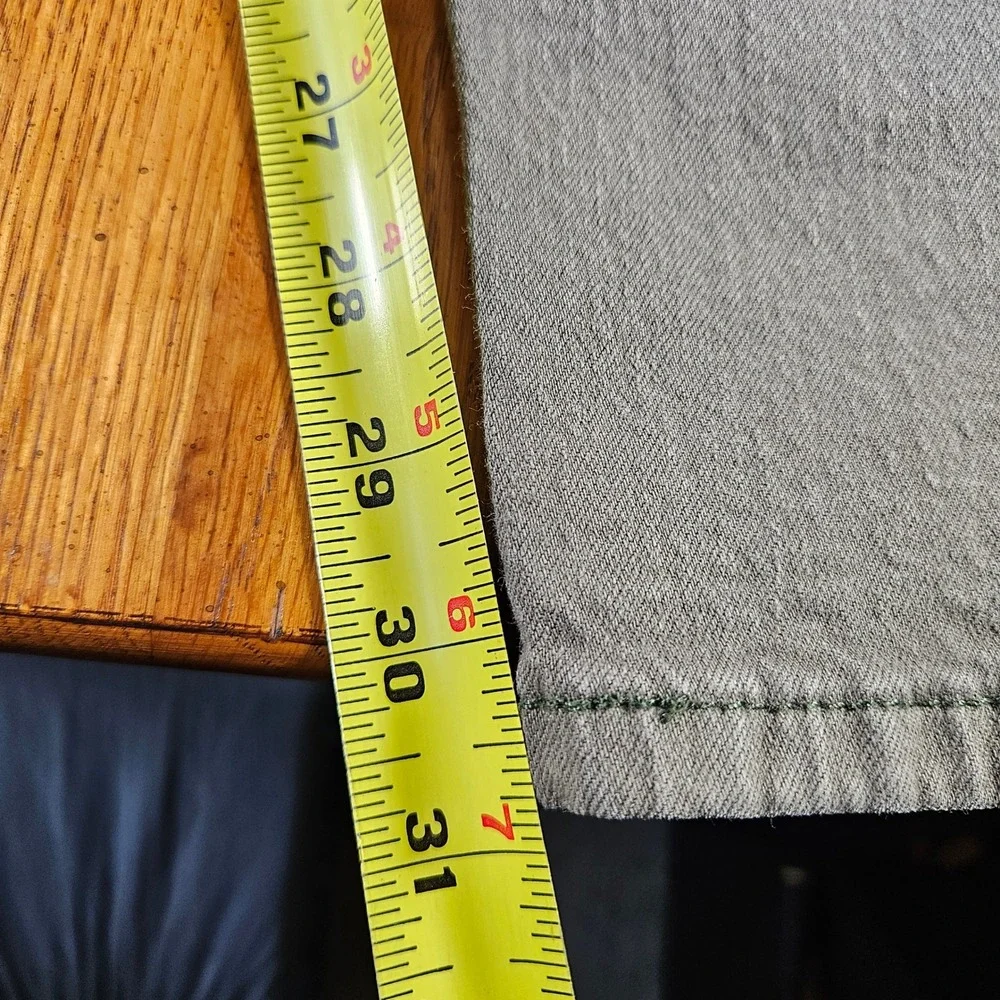 Levi Strauss 505 Mens Jeans W42 L32 Gray/Green Waterless Straight‎ Fit
